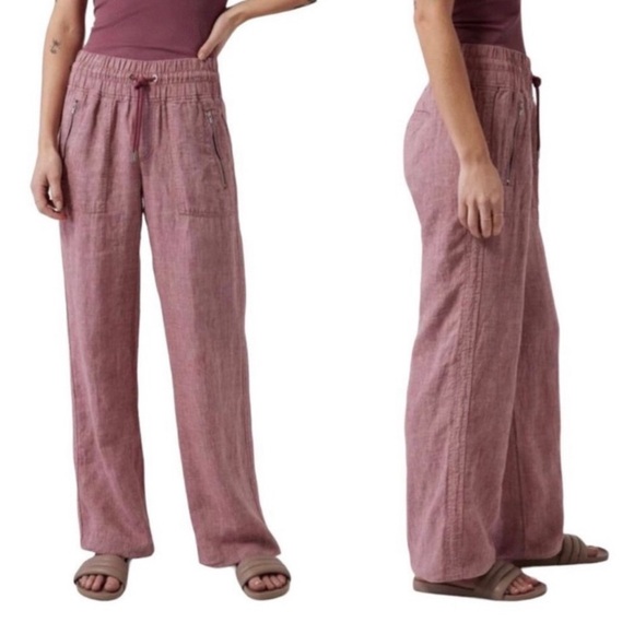 Athleta Pants - Athleta Cabo wide leg linen pants